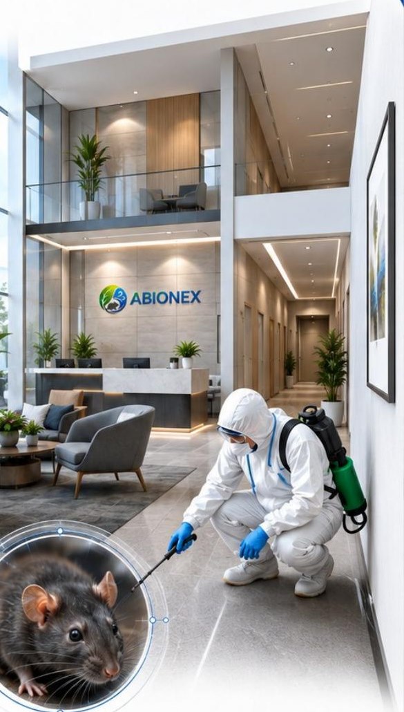 Intervention Abionex dans un hall d'accueil